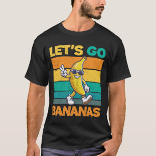 Laat los Banana Retro Funny Cool Banana T-shirt