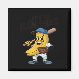 Laat los bananen, grappig banaan cadeau magneet
