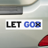 Laat los bumpersticker (Op auto)