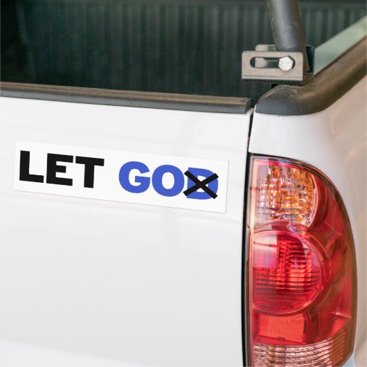Laat los bumpersticker (Op Truck)