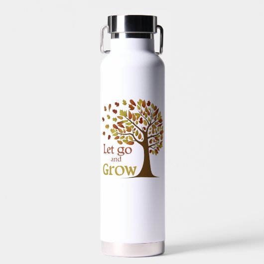 Laat los en groei boom waterfles (Voorkant)