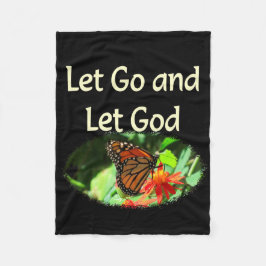 LAAT LOS EN LAAT GOD BUTTERFLY ONTWERPEN FLEECE DEKEN