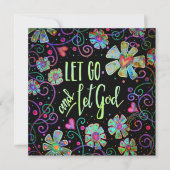 Laat los en laat God  Floral Modern Inspireren (Voorkant)