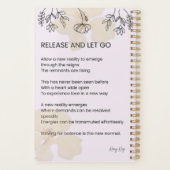 Laat los en laat los - zelfliefde poëzie planner (Achterkant)