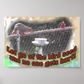 Laat los en niemand raakt gewond. poster