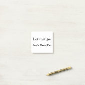 Laat los - Grappige geestelijke gezondheid Custom  Post-it® Notes (Op bureau)