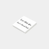 Laat los - Grappige geestelijke gezondheid Custom  Post-it® Notes (Schuin)