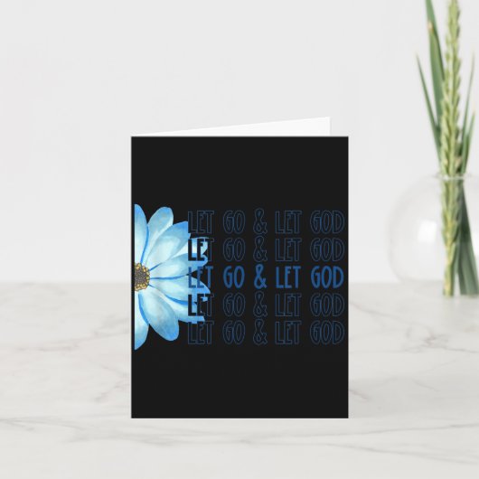 Laat Los Laat God Christelijk Kaart (Voorkant)
