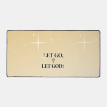 Laat Los Laat God Kruis in Zwarte Tekst