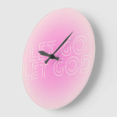 Laat Los Laat God Ronde Wandklok (Hoek)