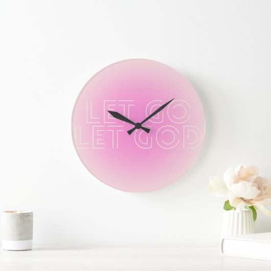 Laat Los Laat God Ronde Wandklok (Huis)