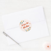 Laat los, laat het leven stromen bloemige sticker (Envelop)