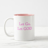 Laat los, laat los. tweekleurige koffiemok (Links)