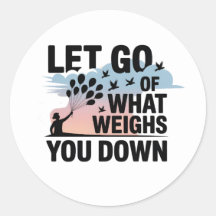 Laat los – Mentale Gezondheid Sticker