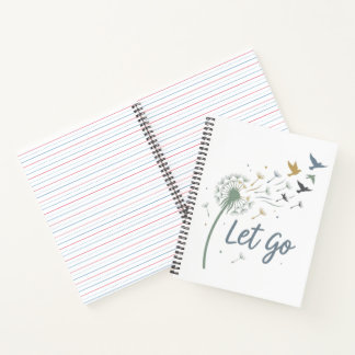 Laat Los Vredige Mindful Stress Verlichtingsdagboe Notitieboek