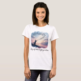 Laat los wat je weegt - Waterverf Duiven T-shirt