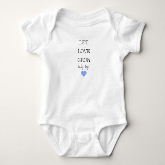 Laat Love Grow Baby Babygrow Romper (Voorkant)