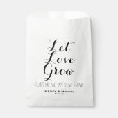 Laat Love Grow plant seed garden bruiloft Bedankzakje (Voorkant)