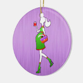 Laat mama een persoonlijk tatoeage worden keramisch ornament (Links)