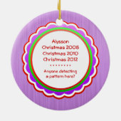 Laat mama een persoonlijk tatoeage worden keramisch ornament (Achterkant)