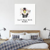 Laat mama met rust canvas afdruk (Insitu (Slaapkamer))