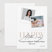 Laat mama weten dat je om haar geeft: Gepersonalis Feestdagenkaart (Voorkant / Achterkant)