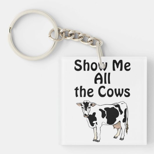 Laat Me Alle Koeien Sleutelhanger (voorkant)