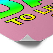Laat Me Alleen Grappig Poster Bord (Hoek)