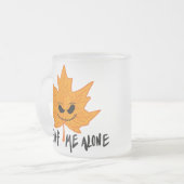 Laat me alleen Herfst herfst Spooky Skull mok (Voorkant links)