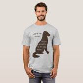 Laat me alleen, ik spreek vandaag alleen met mijn  t-shirt (Voorkant volledig)