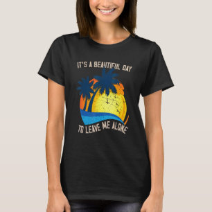 Laat Me Alleen Introvert Anti-Sociaal Verlegen Men T-shirt