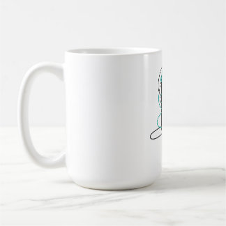 Laat Me Alleen Koffiekop Oordopjes Illustratie Koffiemok