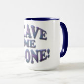 Laat me alleen! mok (Voorkant rechts)