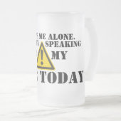 Laat me alleen - Mok met bruine bier (Voorkant rechts)