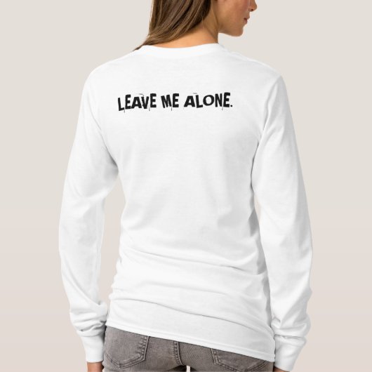 Laat me alleen Romance liefdespaar T-shirt (Achterkant)