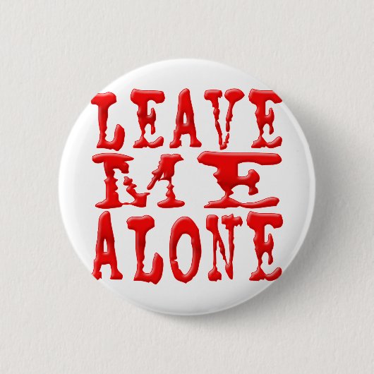 Laat me alleen ronde button 5,7 cm (Voorkant)