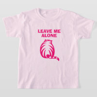 Laat me alleen schattig kat roze meisje's t shirt