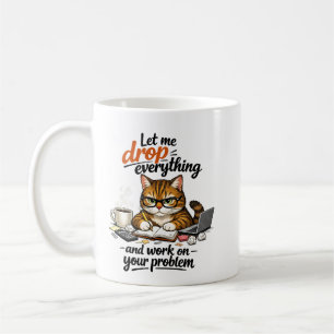 Laat me alles laten vallen Kat Koffiemok