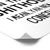 Laat me alsjeblieft niet achter... Grappig medewer Poster (Hoek)