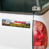 Laat me alsjeblieft samenvoegen voordat ik begin t bumpersticker (Op Truck)