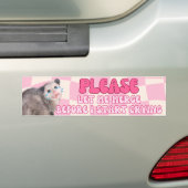 Laat me alsjeblieft samenvoegen voordat ik begin t bumpersticker (Op auto)