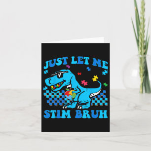 Laat me autisme-bewustzijn stimuleren bij dinosaur kaart