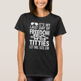 Laat Me Bachelor Party Stag Bruidegom Grap Mannen T-shirt