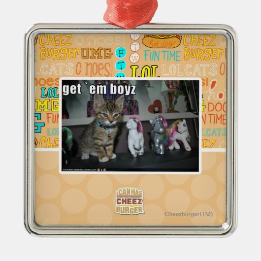 Laat me boyz metalen ornament (Voorkant)