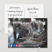 Laat me briefkaart voor de verkoop van onroerend g (Voorkant / Achterkant)