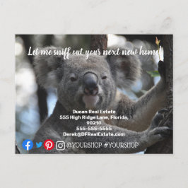 Laat me briefkaart voor de verkoop van onroerend g