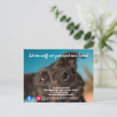 Laat me briefkaart voor de verkoop van onroerend g (Staand voorkant)