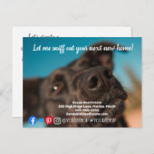 Laat me briefkaart voor de verkoop van onroerend g (Voorkant / Achterkant)