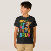 Laat me Bro Boys autistische Giraffe autisme stimm T-shirt (Voorkant volledig)