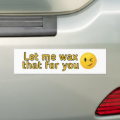 Laat me dat voor je doen bumpersticker (Op auto)